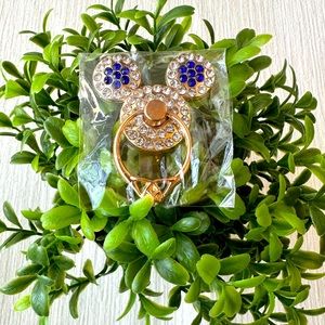 Phone Stand/Ring Mouse Shaped Jeweled